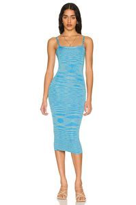 New *DEFECT* SNDYS Lunar Knit Dress in Blue Size S REVOLVE MSRP $65
